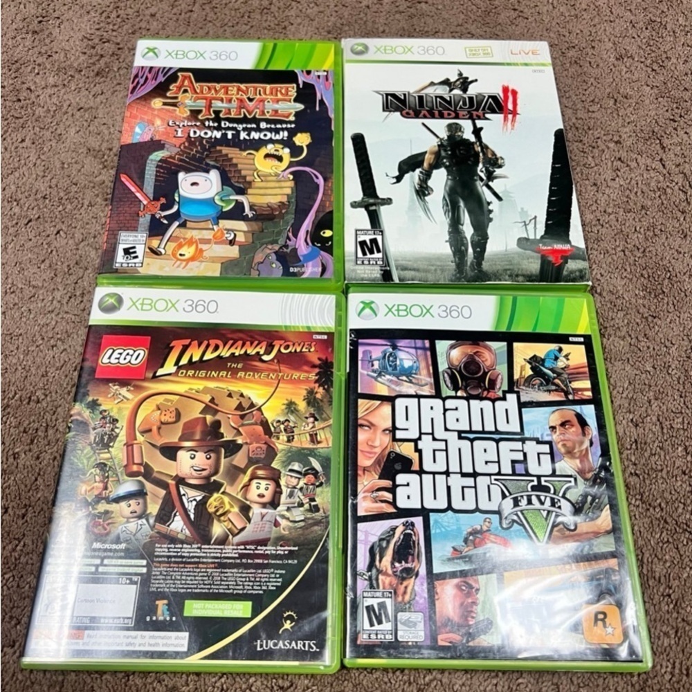 XBOX GAME Lot of 5 Xbox 360